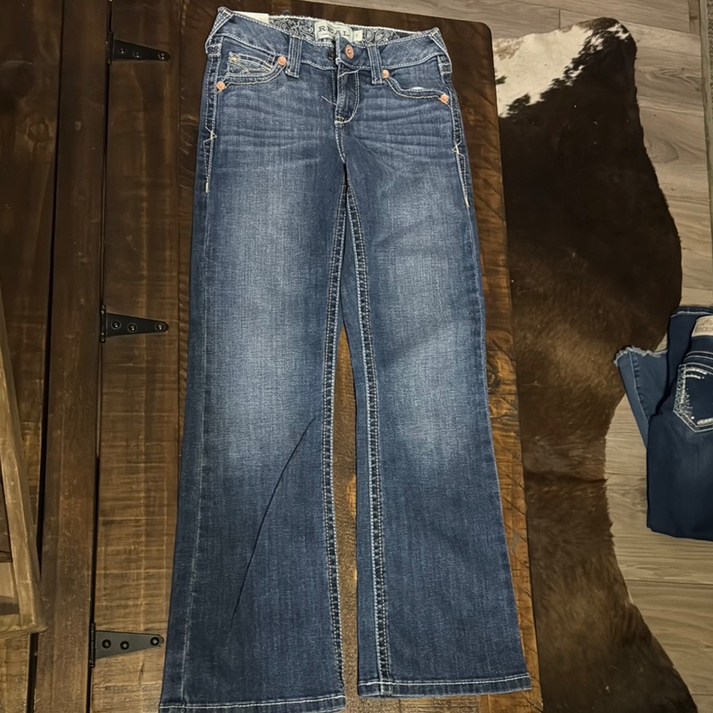 Ariat Blue Boot Cut Jeans Medium Wash